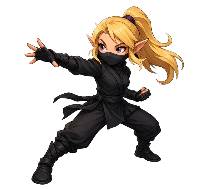 A Ninja student character
