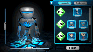 Character upgrade system