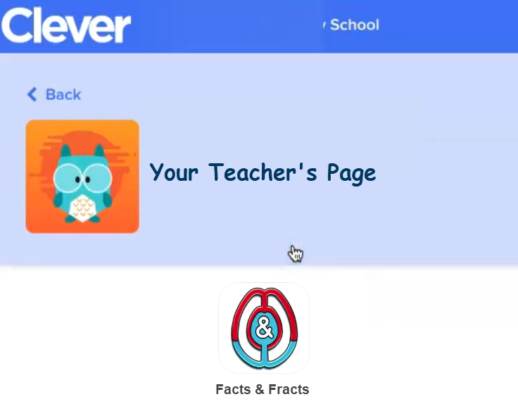 Clever Teacher's Page, Facts & Fracts Icon
